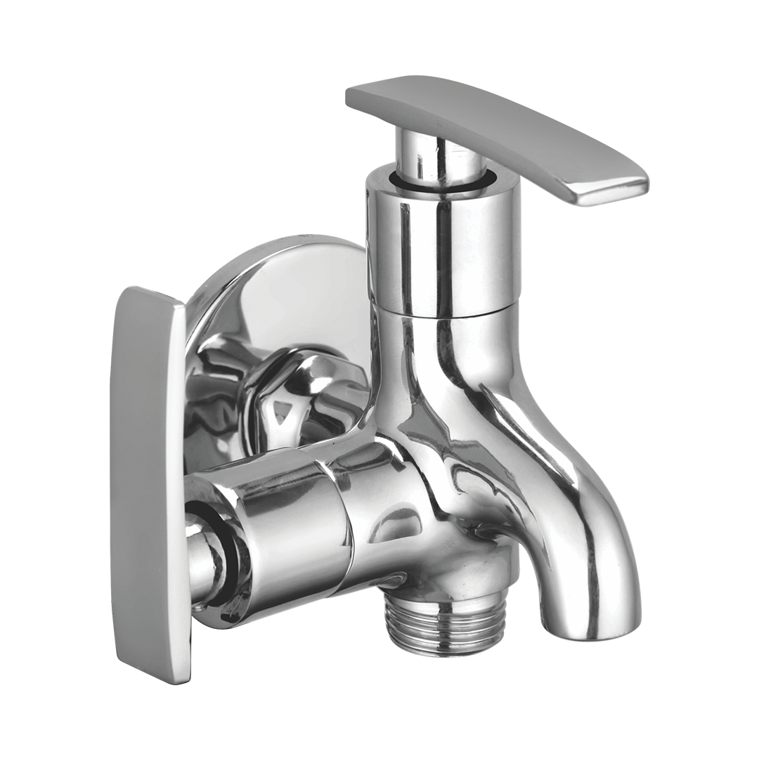 Bib Cock Two In One With Wall Flange