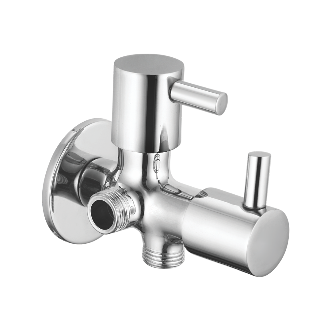 Angle Valve Two In One With Wall Flange