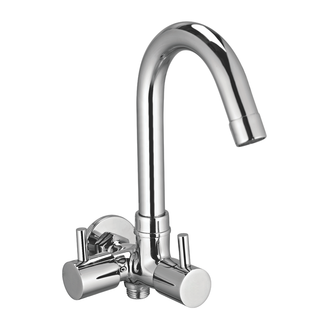 Sink Cock Two In One With Wall Flange