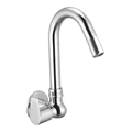 Sink Cock 'R' With Swivel Spout And Wall Flange