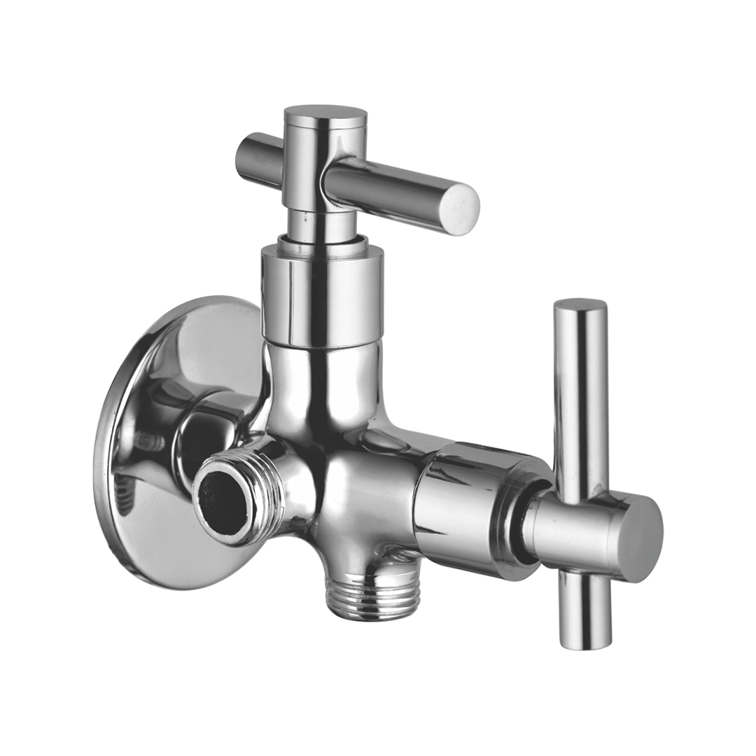 Angle Valve Two In One With Wall Flange