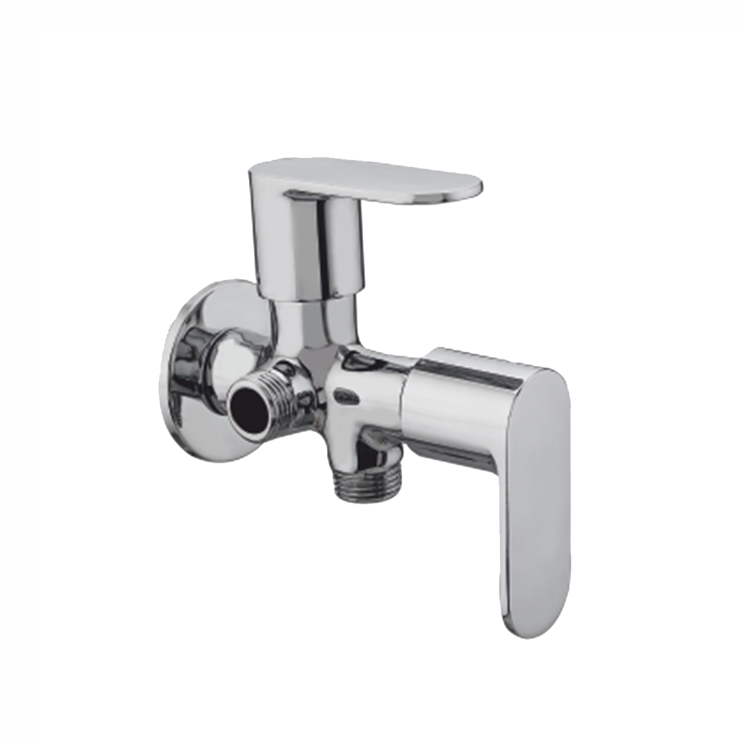 Angle Valve Two In One With Wall Flange