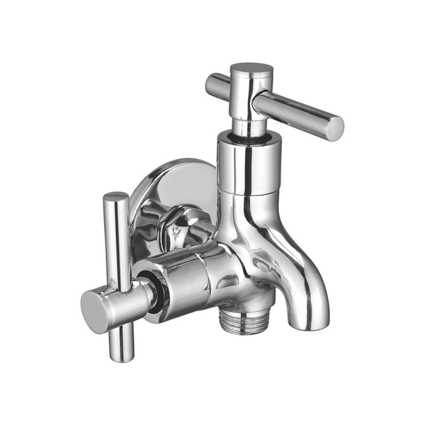 Bib Cock Two In One With Wall Flange