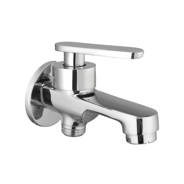 Bib Cock Two In One With Single Handle And Wall Flange
