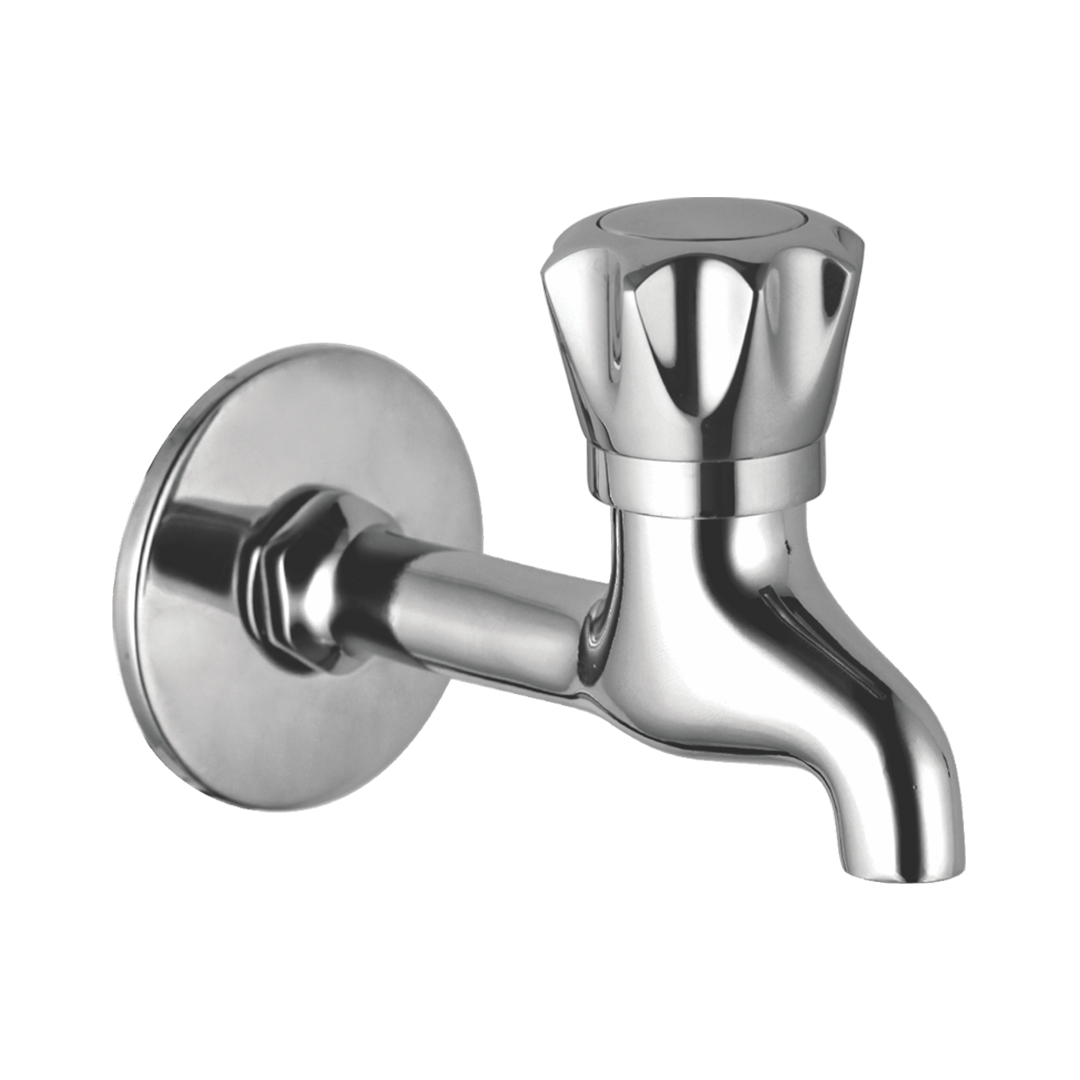 Bib Cock Long Nose With Wall Flange