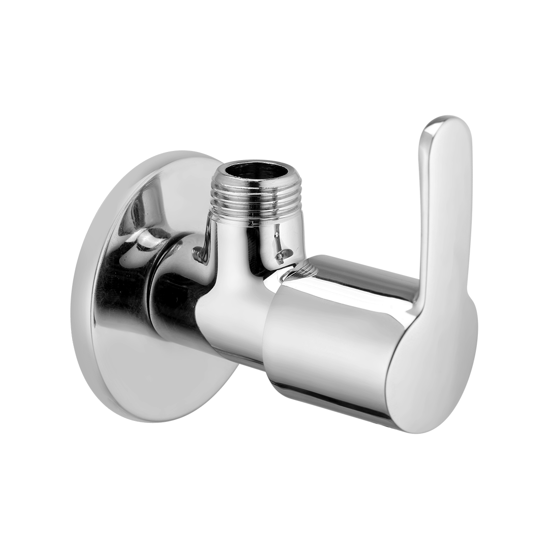 Angle Valve With Wall Flange