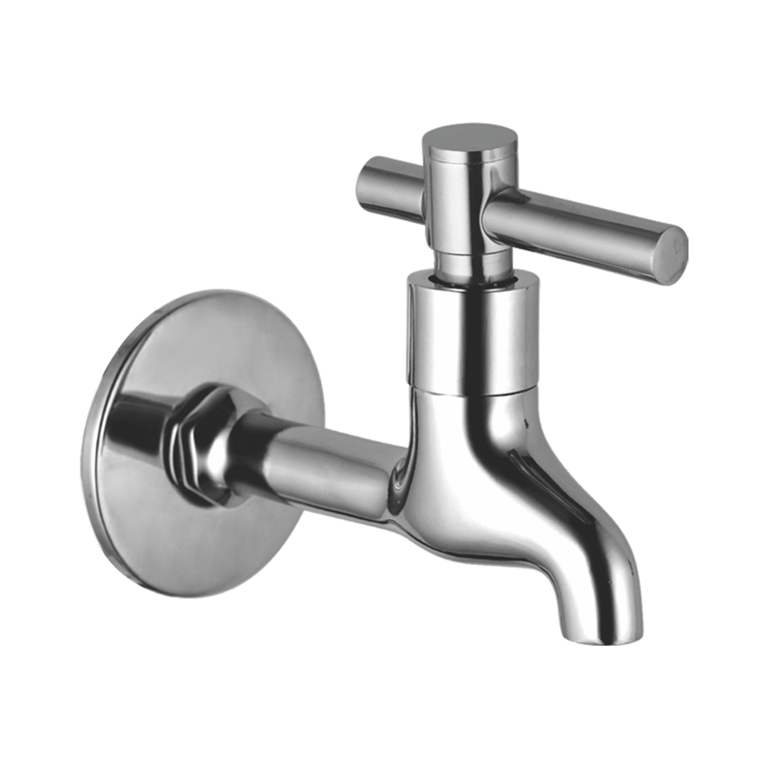 Bib Cock Long Nose With Wall Flange