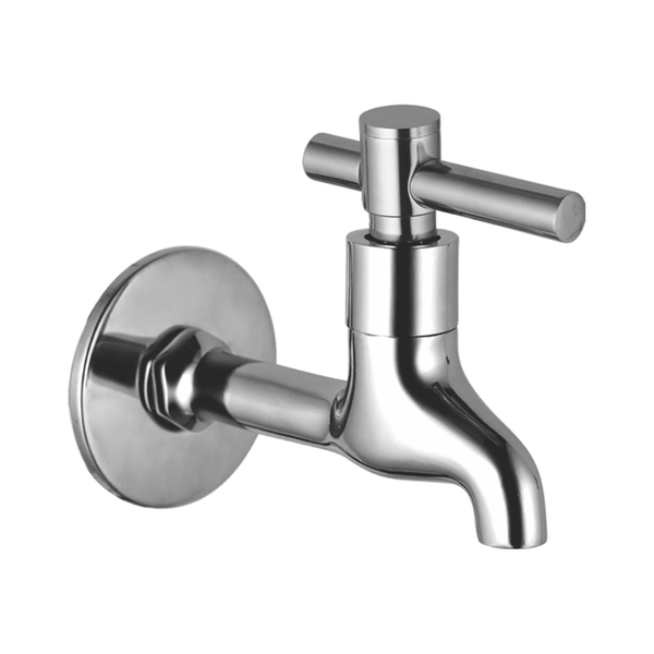 Bib Cock Long Nose With Wall Flange
