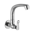 Sink Cock With Cast Spout And Wall Flange